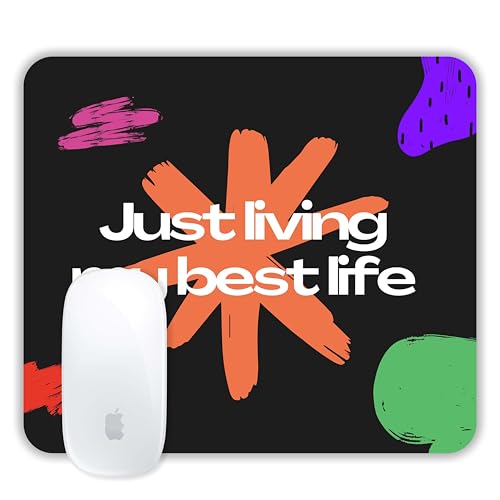 Image of TURTLEWINGS | Mousepad | Inspirational Quote Mousepad - 22x18 cm, 3mm Thick | Abstract Design Non-Slip Rubber Base | Office, Study & Gaming Use | Premium Smooth Surface 222 (2)