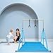 Peakpath Foldable Gymnastics Bar for Kids, Adjustable Height 3-5ft, 330lbs Weight Capacity, Professional Junior Training Equipment for Home, Ideal for Girls & Boys Birthday Gift