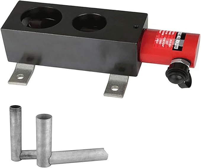 Outil d'encoche hydraulique pour tuyaux pneumatiques – Coupe-acier de précision pour les tuyauteries et les professionnels du travail des métaux, parfait pour des coupes précises