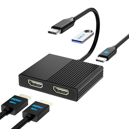 HDMI 4出力コンバータ 4ディスプレイ変換アダプタ Amazon.co.jp: StarTech.com USB-C接続クアッドHDMIディスプレイ変換