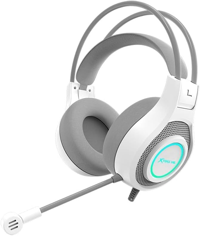 Xtrike Me GH515W RGB Gaming Headset, angled view