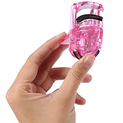 Mini Eyelash Curler, Portable Lash Curler Rubber Eyelashes Curling Tools, Travel Makeup Eye Lashes Clip Cute Eyelash Curler, Pink(Pink) #TOP4