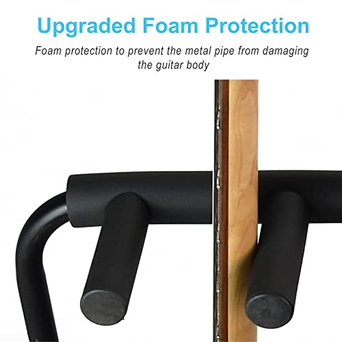 Lqdp Guitare Support 3 Voies Sol Support Guitare, Pliable Accessoires Guitares Rack pour Guitare Basse Électrique… - Les Beatles, Paul McCartney, John Lennon, RIngo Starr, George Harrison Lqdp Guitare Support 3 Voies Sol Support Guitare, Pliable Accessoires Guitares Rack pour Guitare Basse Électrique… – Image 6