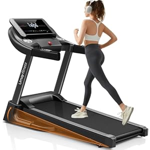 UMAY Folding Treadmill with Incline, 3.0 HP Walking Pad for Home 14 km/h Walking Running Machine with LED Display, Remote Control
