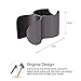 LANMU Gray Adjustable Plastic Accessory Holder with Attachment Clip for Cosmetics, Tools, Media - Home Organization, Central Vacuum System Maintenance, Permanent Installation