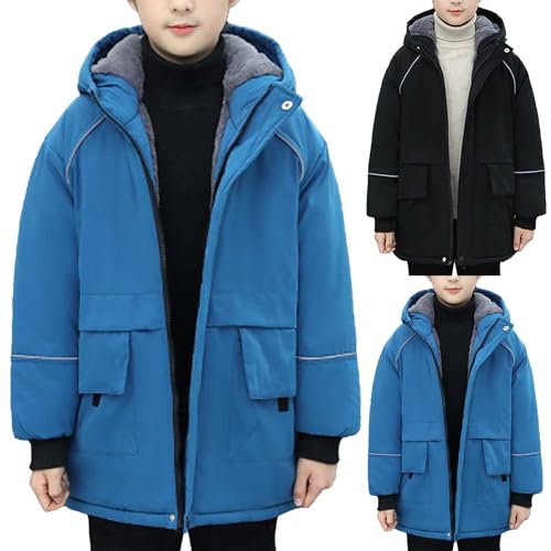 Kids Girls Boys Ski Jacket Warm Fleece Lined Jacket Winter Coat Snowboarding Jackets Outdoor Kids Parka Coat