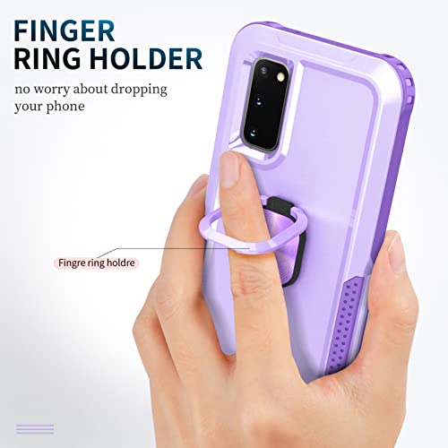 Coque Samsung S20 5G antichoc silicone hybride violet - 5