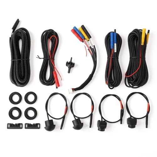 360 Degree Bird View Car Panoramic Camera, IP68 Waterproof Car Camera Right Left Front Rear Panoramic Surround View, Bird View Surround Panoramic View for Bus, Truck, SemiTrailer, Truck, RV (1080P)