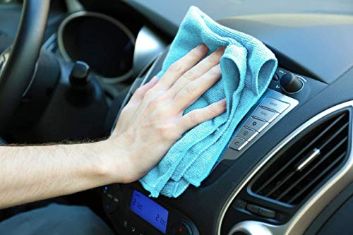 Image of KOZDIKO Microfiber Cleaning Cloth Car 300GSM 40x40 cm Pack of 4 for Hyundai Kona Electric