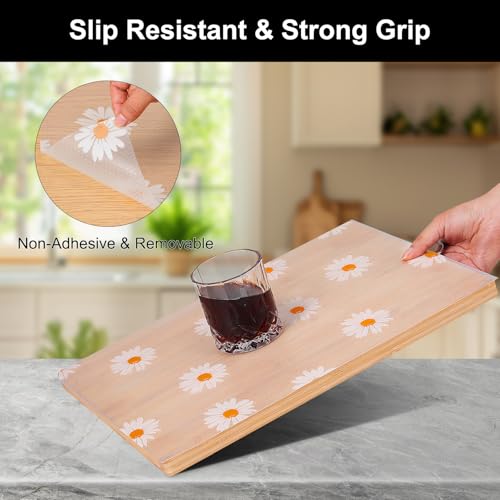 Image of Cooyes Shelf Liner - Premium Non-Adhesive Cabinet & Drawer Liner for Kitchen - Waterproof Shelf Paper with Modern Pattern - Durable EVA Cabinet Mat - Easy to Cut (24 inch W x 120 inch L)
