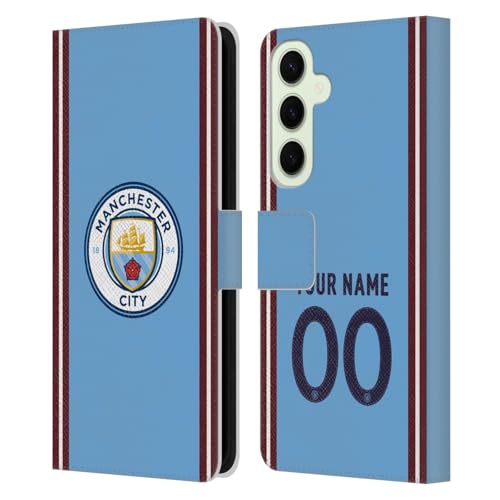 Coque Samsung S25+ Manchester City en cuir étui portefeuille officiel Head Case Designs