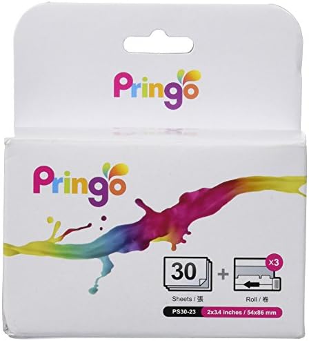 HiTi Pringo P231 Pocket Printer Photo Paper and Ribbon 30 Prints Pack