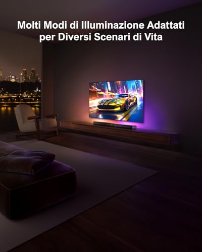 ULTIMEA 5.0ch Barra de Sonido TV, Barra de Sonido PC con RGB para Cine en Casa, Soundbar Desmontable con Control de App, Barra de Sonido Bluetooth 5.3, HDMI-ARC/Opt/AUX, Montaje en Pared, Apollo S70