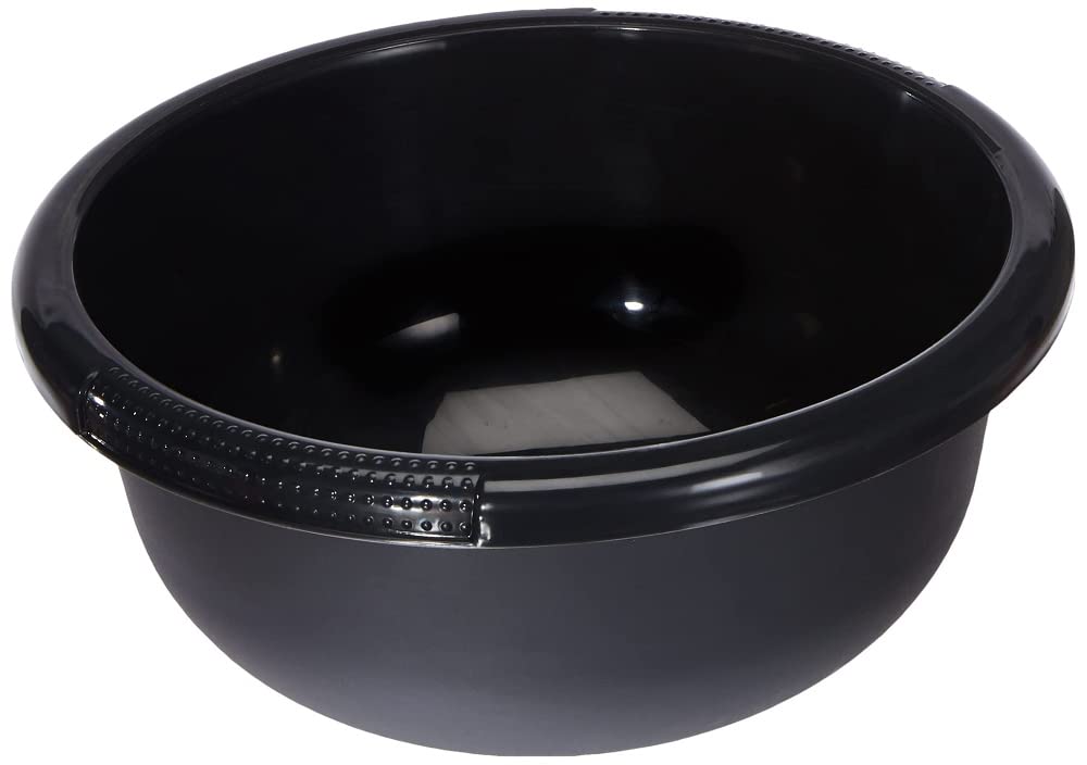 Curver Okrągła miska 4,0 l w kolorze antracytowym, plastikowym, 28 x 28 x 12 cm