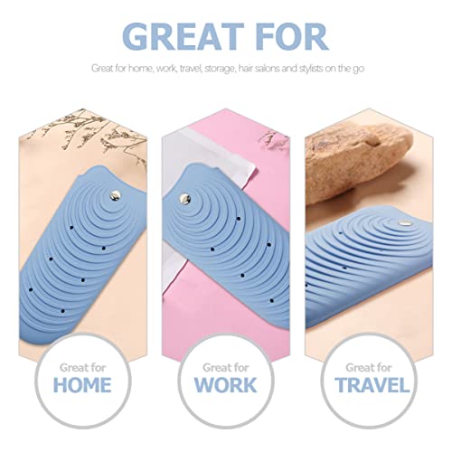 Funda aislante para plancha de pelo WOONEKY, funda resistente al calor de silicona para rizadores y planchas, ideal para viaje y almacenamiento miniatura 3