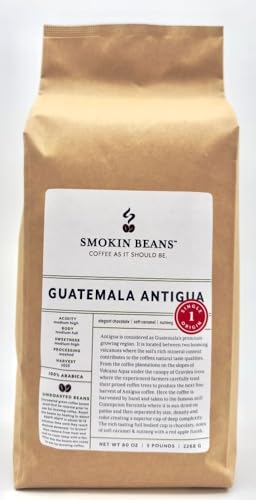 Smokin Beans Guatemala-Antigua Washed Unroasted Green Coffee Beans 5-Lb 1ct