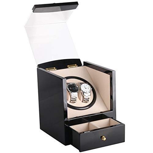 Remonte-pente montre automatique en noir pour 2 garde-temps avec double alimentation AC et DC