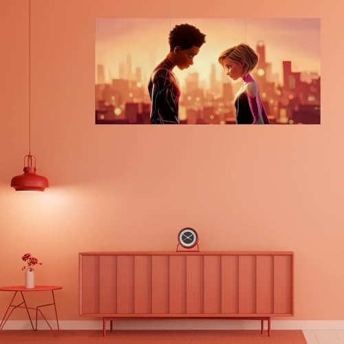 Image of Premium Spider-Man Theme Wall Posters-Set of 3 A4 Prints | Marvel Superhero Wall Art Peter Parker Miles Morales | Home Decor | Wall Decor Items | Room Decoration Items for Bedroom | Posters for Wall (Design-2)