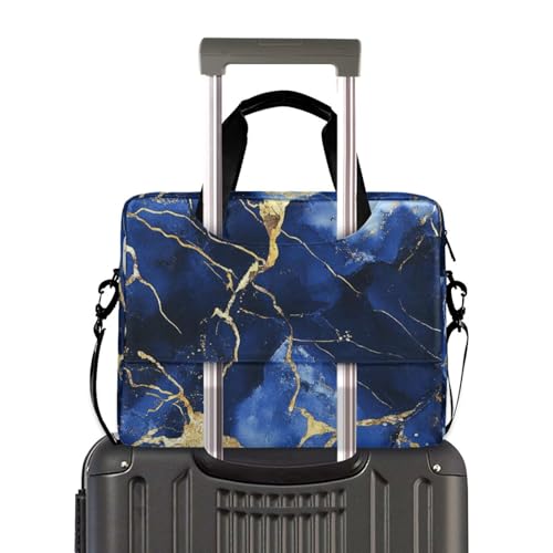 Bolsa case portátil para laptop 15.6 pulgadas azul mármol miniatura 4