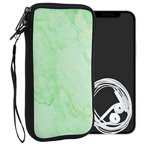 kwmobile Carcasa para móvil tamaño XL con cremallera de mármol clásico Cover