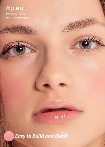 A'pieu Juicy-Pang Water Blusher (Pk01 - I'm Strawberry) - Korean Liquid Blush For Cheeks K Beauty Makeup #TOP2