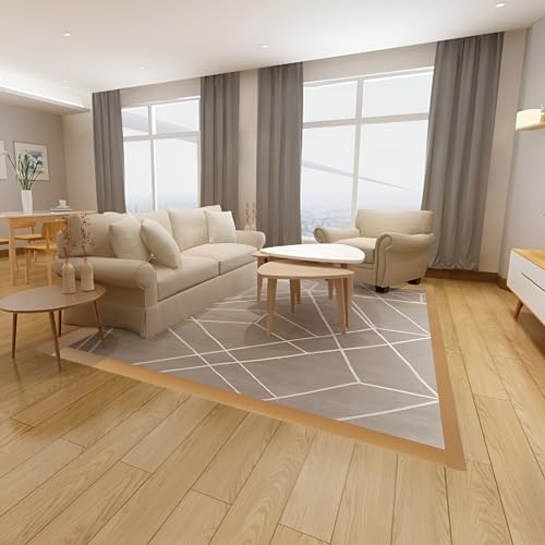 Vinyl Floor Transition Strip Self Adhesive 1.57\"×3.3\' Light Brown Wood Grain Floor Divider Strip Flooring Transition Strips for Laminate Flooring, Uneven Floors(3.3FT,1.57in,Light Brown Wood Grain)