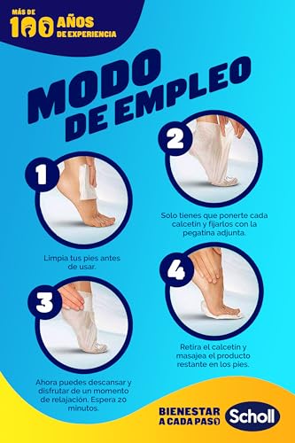 Miniatura 7 de Scholl Mascarilla PediMask para pies suaves con miel de Manuka - Embalaje y mascarilla reciclables - Mascarilla hidratante profunda para pedicura con una sola aplicación - Clínicamente probada