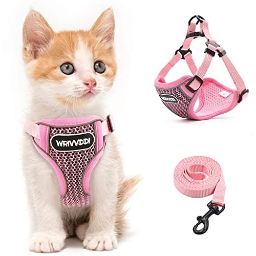 Cat Vest Harness and Small Dog Vest Harness for Walking, All Weather Mesh Harness, Cat Vest Harness with Reflective…