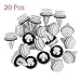 X AUTOHAUX 20pcs Plastic White Retainer Clips for BMW E46 E90 F30 X5 X3 E60 51418224768