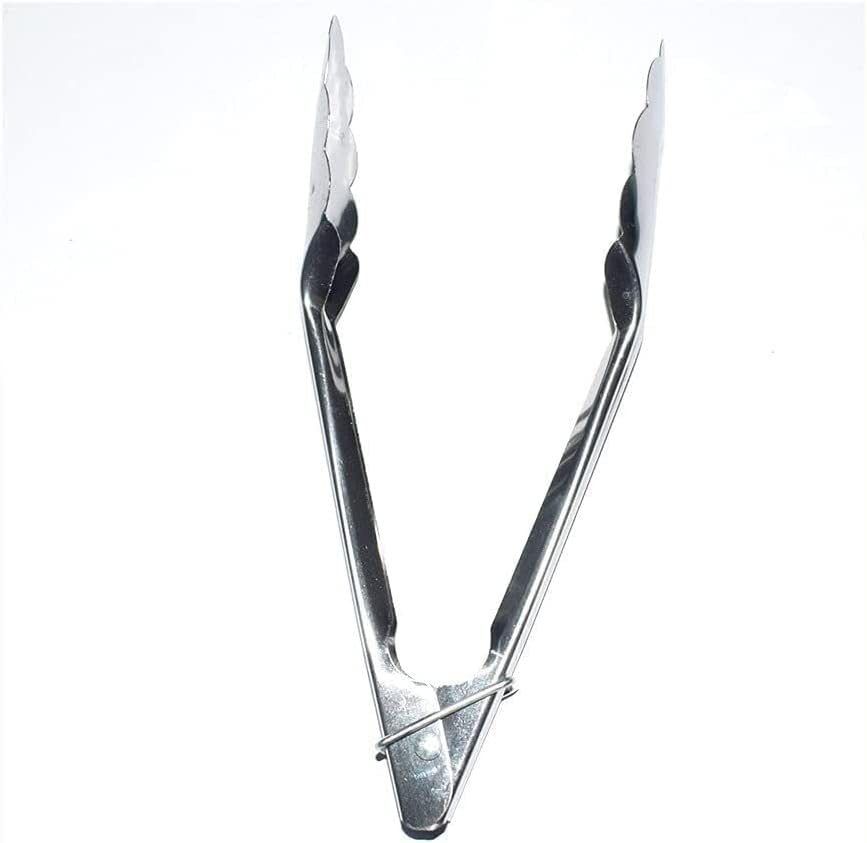 Pinze da portata, in acciaio inox, utensile da cucina per insalate e alimenti