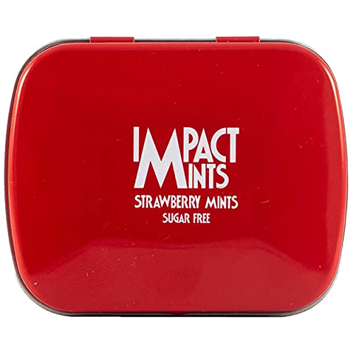 Image of Impact Products Sugar Free Mints Strawberry 14g - Pack of 12, 168 g