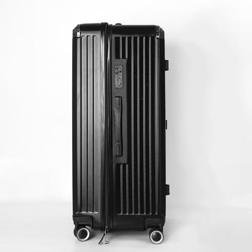 28 Inch Hardside Suitcase, Abs+Pc Harshell Spinner Luggage with Tsa Lock, Spinner Wheels for Travel Business, Black2