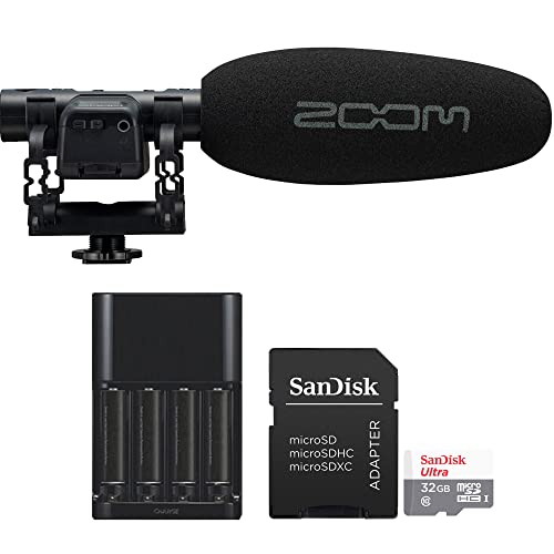 Teds Electronics Zoom M3 MicTrak Stereo Shotgun Microphone and Recorder Essential Kit