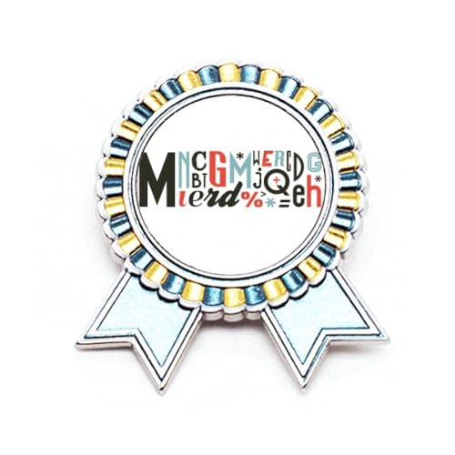 Broche alphabet M en métal cadeau personnalisé anniversaire