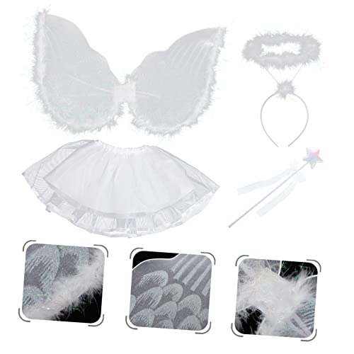 LIFKOME Vestir Trajes De Princesa Menina Saia Tutu Princesa Vestido Infantil Com Asas Fantasias De A