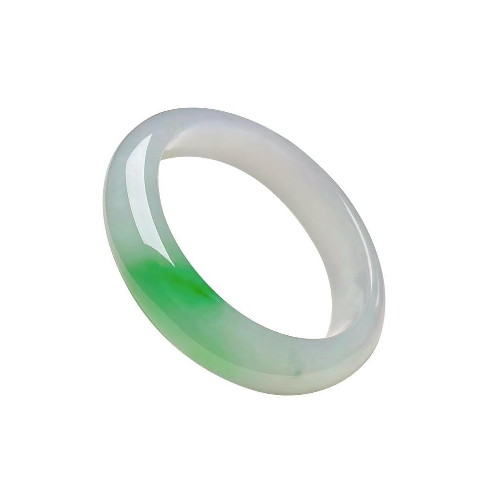 Bracciale Rigido in Giada per Donna Bracciale Feng Shui Donna Bracciale Porta Fortuna e ricchezza Bracciale in Pietra di Giada Naturale Bracciale in Vera Giada Verde