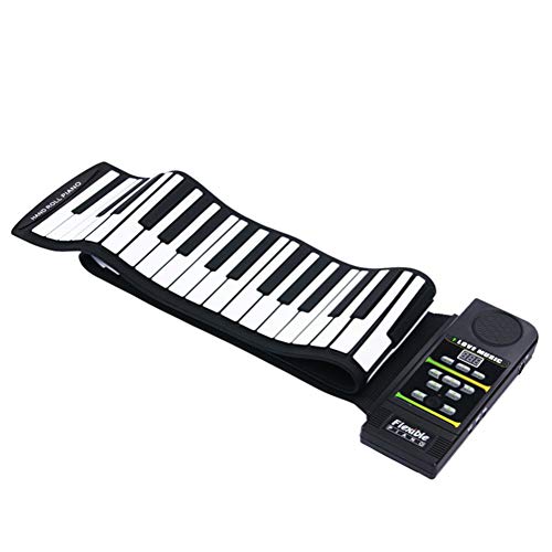KUANDARM Piano Pliant Main Roll Piano, 88 Touches Rechargeables Roll Up avec Le Support de pédale de Volume de Retard pour Enfants débutant Musique Jouets éducatifs débutant - Les Beatles, Paul McCartney, John Lennon, RIngo Starr, George Harrison KUANDARM Piano Pliant Main Roll Piano, 88 Touches Rechargeables Roll Up avec Le Support de pédale de Volume de Retard pour Enfants débutant Musique Jouets éducatifs débutant