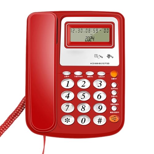 Téléphone de bureau filaire avec son clair pour des appels sans friture