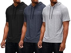 (Short Sleeve_3-pack) Black/Charcoal/Gray