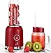 Senya blender smoothie avec 2 bouteilles portables rouge Juicy Delight 250W, 6 lames en inox, SYCP-M025, sans BPA