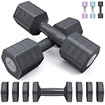 Adjustable Dumbbells Hand Weights Set: Sportneer 4 In 1 Weight Each 2lb 3lb 4lb 5lb Free Weights Dumbbells Set for Women Fast Adjust Dumbbell Set for Men Home Gym Workout Strength Training Exercise