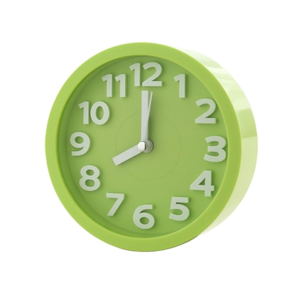 HRWLY Desktop Clock Bedside Mute Quartz Ornaments Alarm Electronic(3-pack)