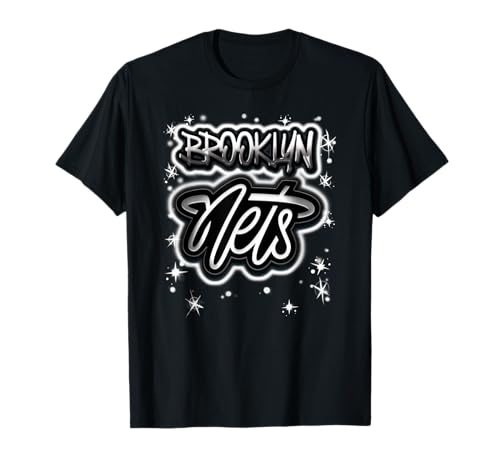 NBA Brooklyn Nets Airbrush Logo T-Shirt