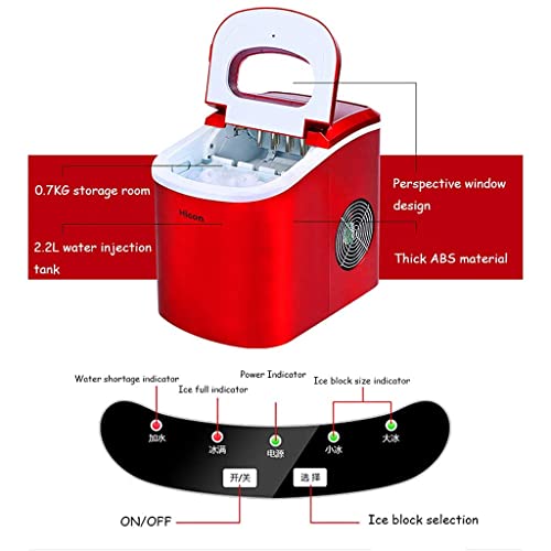 Fabricadora de hielo portátil de mostrador miniatura 6