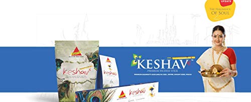 Divyasstraa Incense Sticks Agarbatti Set Of 5 Packs 100-110Gms/Box With Premium Quality Fragrances : Keshav, Aashirwad, Kesari, Wd & Pineapple #TOP3