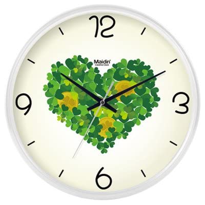 WorldCare® Maidin Love Tree Modern Design Digital Wall Clock,Silence Sweep movement,Safety for Bedroom, Home Decor,25cm10'' White 10inch 25cm