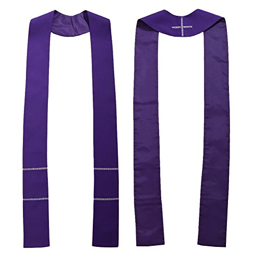 BLESSUME Church Pastor Mass Stole (Purple)