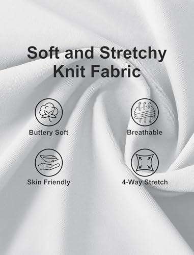 Image of Wide Leg Work Pants for Woman Stretchy Office Slack Dress Pants Business Trousers with Pockets