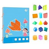 PAVIKE 図形パズル 立体図形教材 15個の幾何学的形状 3D折りたたみ 幾何学立体 教師用補助具 空間認識力 約29.7*21CM