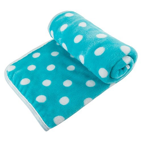 Utopipet Multi-Pack Of 3 Pet Blankets For Dog Cat Animal 35 X 27 Inches Fleece Polka Dot Design All Year Round Puppy Kitten Bed Warm Sleep Mat Fabric Indoors Outdoors (Three Colors) #TOP2
